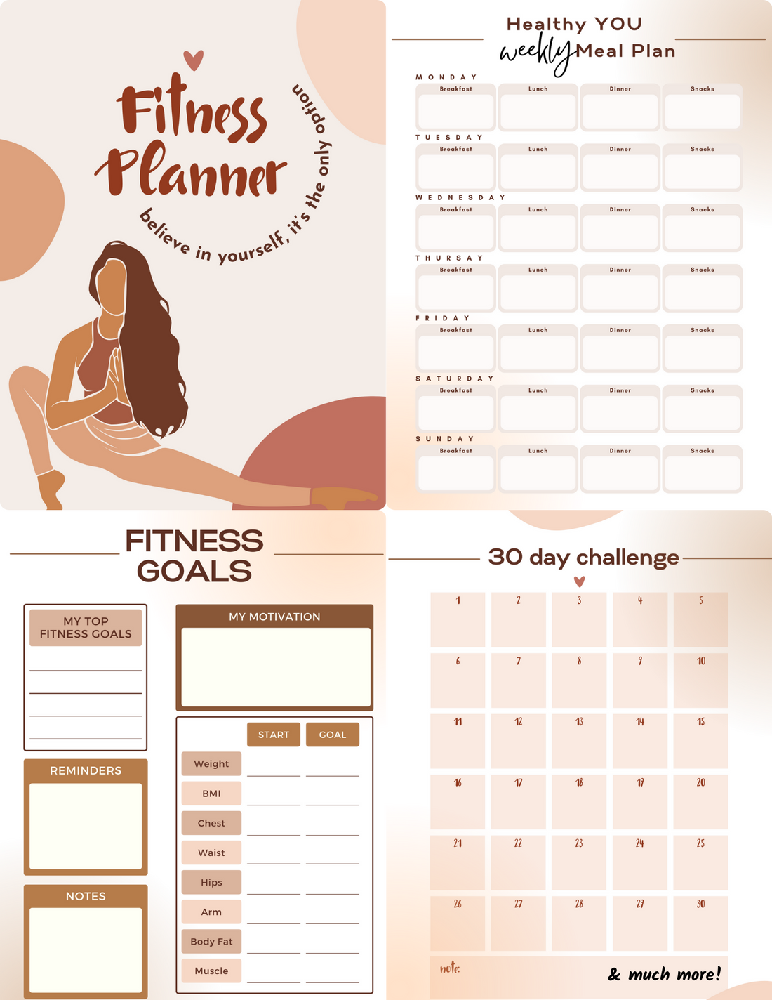 Free Fitness Planner